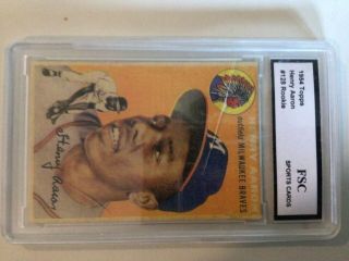1954 Topps Hank Aaron Rookie Milwaukee Braves 128 Baseball Card