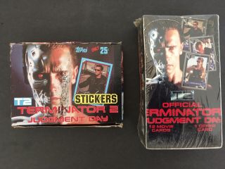 1991 Topps & Impel T2 Terminator 2 Judgement Day Boxes 48 & 36 Wax Pack