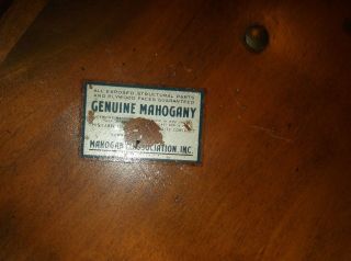 Set of 3 Vintage Henredon Mahogany Parquet Top Nesting Tables 3