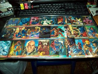1996 Fleer Marvel X - Men Trading Cards Complete Base Set 1 - 100