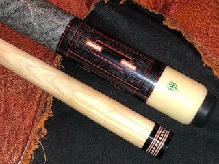 Vintage Mcdermott D25 Pool Cue With One Maple Shaft.