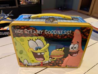 Spongebob Squarepants Metal Lunch Box Tin Box,  Fun