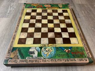 STICKS Furniture Vintage Custom Chess/Checkers Game Table (2000) 2