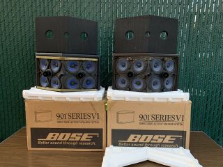 Vintage Bose 901 Series Vi Speakers,  Boxes Great