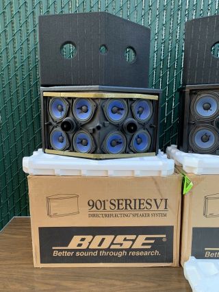 Vintage Bose 901 series VI Speakers,  boxes Great 2