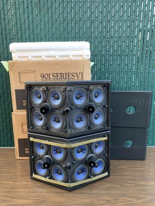 Vintage Bose 901 series VI Speakers,  boxes Great 5