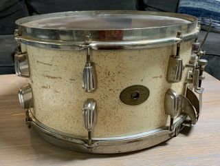 Vintage Slingerland Radio King Snare Drum 1950 8.  5 " X 14 " All W/ Stand