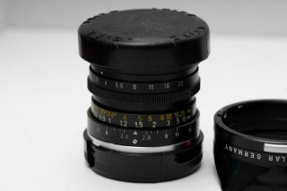 Leica Leitz Elmarit 28mm 2.  8 Lens Vintage with Hood Ships from USA Wide Angle 6