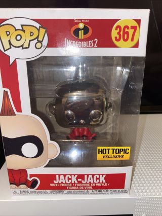 Funko Pop Movies Incredible 2 367 Chrome Jack - Jack Hot Topic Exclusive Figure