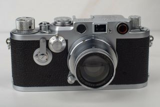 Vintage Leica IIIf - 698126 Camera 1954 w/ 3 Lenses and Tripod Ball Head 2