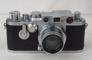 Vintage Leica IIIf - 698126 Camera 1954 w/ 3 Lenses and Tripod Ball Head 3