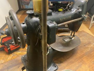 Vintage Singer 133k18 Darning Industrial Sewing Machine Heavy Work Sack Canvas 6