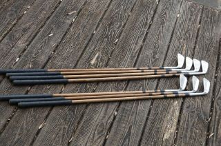 7 Club Vintage Hickory Shaft Louisville Golf Precision Iron Set Ready For Play
