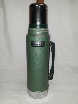 Vintage Stanley Aladdin " Green Vacuum Bottle Thermos A - 944dh Quart Hot/cold