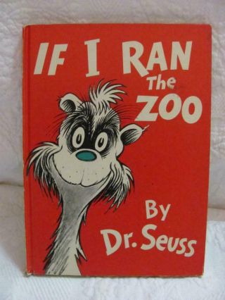 Dr.  Seuss If I Ran The Zoo - Hardback C1950 Collector Edition