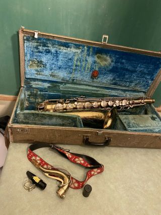 Vtg 1960 Conn 10m Naked Lady Tenor Sax Saxophone From 1960s Cincinnati Rock Band