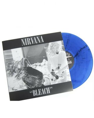 Nirvana ‎– Bleach Sub Pop Limited Edition Blue & Black Marble Colored Vinyl Lp