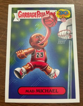 Garbage Pail Kids 30th Anniversary Mad Michael Jordan Card