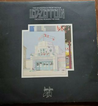 Led Zeppelin,  Soundtrack,  Song Remains The Same,  Ss 2 - 201,  1976,  2lp,  Gatefold,  Vg,