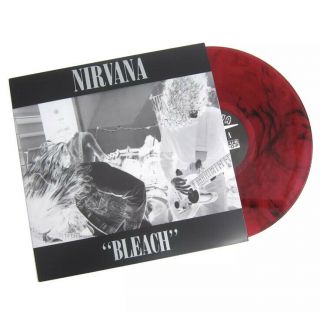 Nirvana ‎– Bleach Sub Pop Limited Edition Red & Black Marble Colored Vinyl Lp