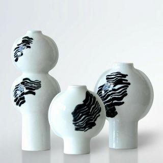 Mid - Century Vintage Stoneware Vases By Inger Persson For Rörstrand