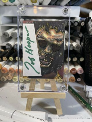 The Texas Chainsaw Massacre Tobe Hooper Autograph Leatherface Sketch Card 1/1 Tk