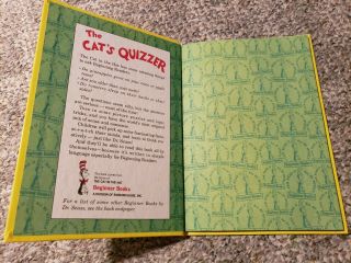 Dr Suess Book The Cat’s Quizzer Are You Smarter Than The Cat In The Hat? BANNED 2
