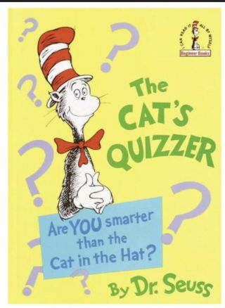 Dr Suess Book The Cat’s Quizzer Are You Smarter Than The Cat In The Hat? 3