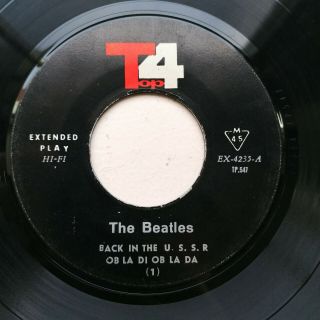 The Beatles - Back In The U.  S.  S.  R.  / Guitar Gently - Iran Persian Ep Top 4