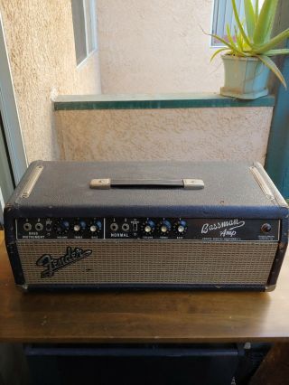 Fender Bassman Blackface Amp Head Vintage 1966 AA864 2