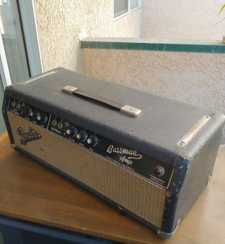 Fender Bassman Blackface Amp Head Vintage 1966 AA864 3