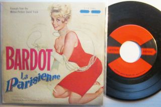7 " Ep Soundtrack Brigitte Bardot " La Parisienne " On U.  A.  - Error Label - Sexy Cover