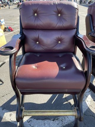 Vintage Spectator Leather Reclining Chairs 2