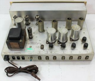Vintage H.  H.  Scott Type 130 Tube Preamp Pre - amplifier 6
