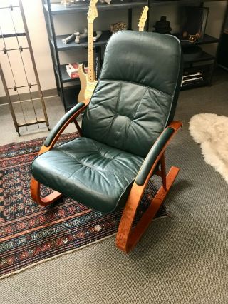 Vintage Danish Rocking Lounge Chair by Jørgen Kastholm for Unico 3