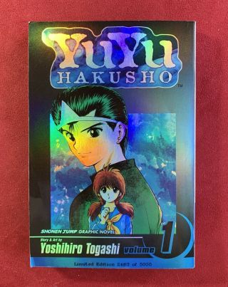 Yu Yu Hakusho,  Vol.  1,  Limited Edition Holo Cover 2463/5000 English Manga 2003