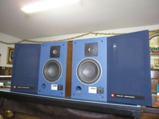 Vintage Jbl 4301b Control Monitor Speakers Bookshelf Walnut Cabinets