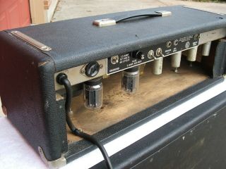 1965 Fender BandMaster Blackface Vintage Guitar Amp 6L6 Amplifier AB763 Ohio NR 3