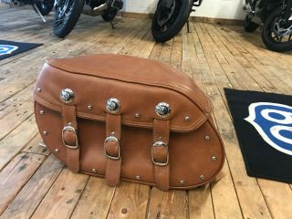 Indian Motorcycle Left Hand Side Only Tan Saddlebag For Chief Vintage 2879917 - 06