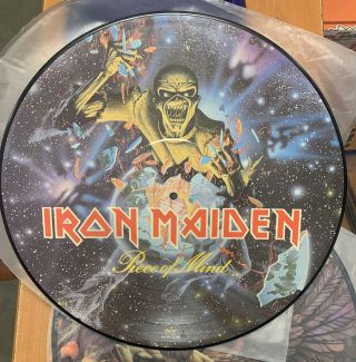 Iron Maiden Picture Disc Piece Of Mind 1983 Seax - 12306