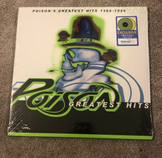 Poison Greatest Hits 1986 - 1996 2 - Lp Green & Yellow Vinyl Walmart Exclusive