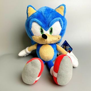 Rare 2012 Sanei M Sonic 10 " Plush Doll Sega Sonic The Hedgehog Japan With Tag