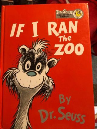 Dr Seuss If I Ran The Zoo Banned Book Books Vintage