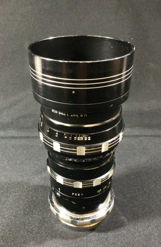 Vintage Bausch & Lomb Baltar 100mm F2.  3 Vf 2779 Camera Lens