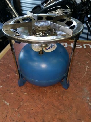 Primus 2072 Very Rare Classic Camp Stove With Very Rare 2007 Gas Bottle