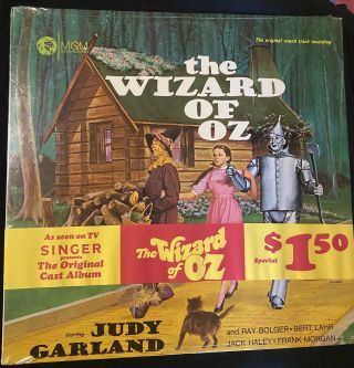 The Wizard Of Oz Vinyl Record With Singer Obi Judy Garland Vintage Mgm