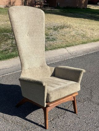 Mid Century Modern Vintage Adrian Pearsall High Back Accent Lounge Chair 1960s 2