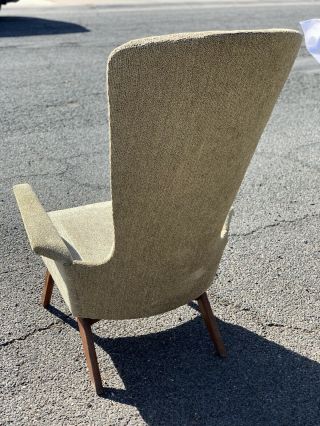 Mid Century Modern Vintage Adrian Pearsall High Back Accent Lounge Chair 1960s 3