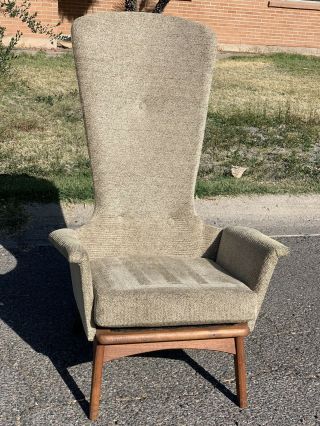 Mid Century Modern Vintage Adrian Pearsall High Back Accent Lounge Chair 1960s 4