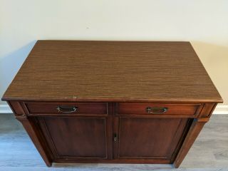 Saginaw Furniture Co.  vintage (1960 ' s) expanding buffet dining table 4